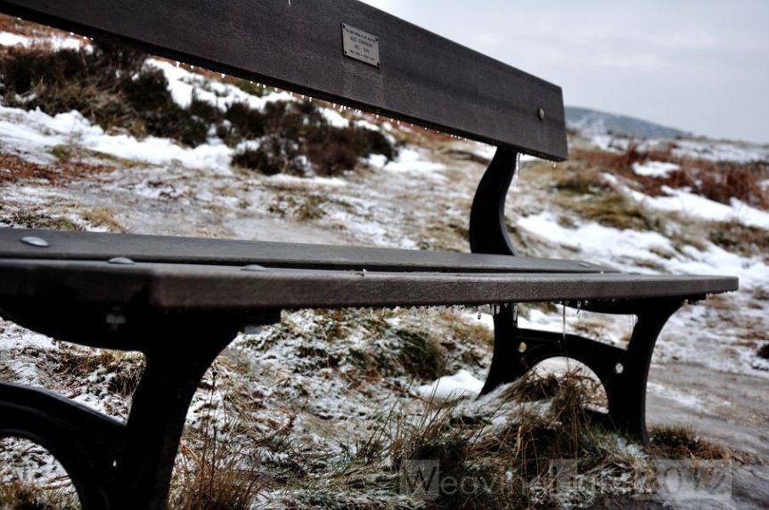 Bench with Ice