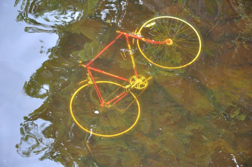 Bike in the river