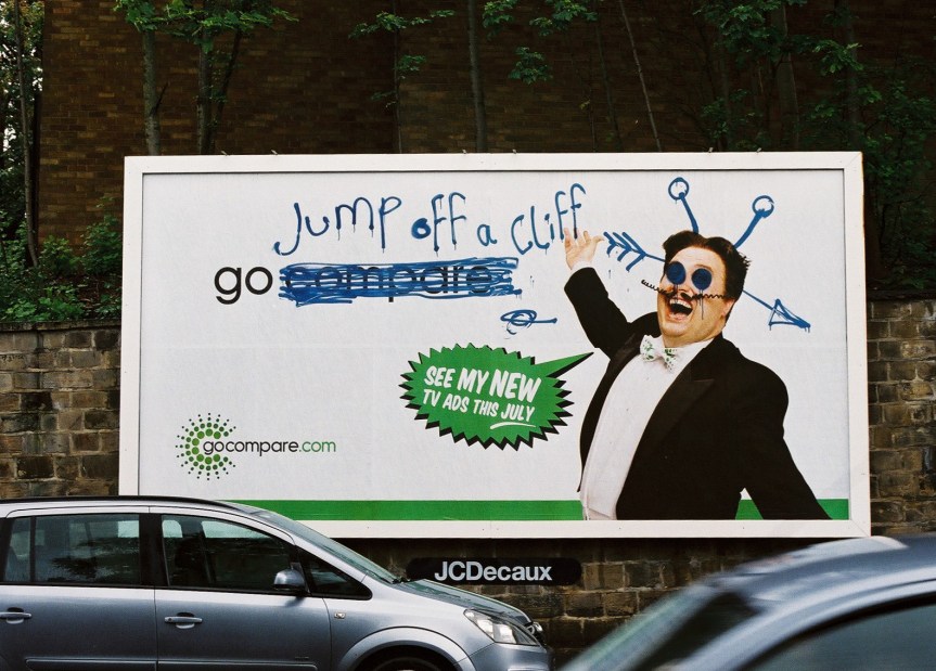 Go Compare billboard