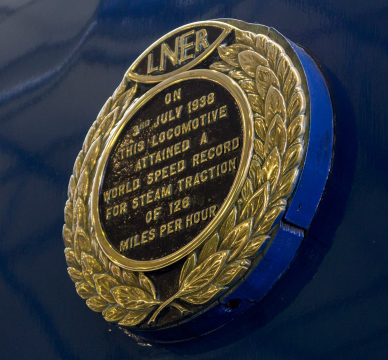 Mallard speed record plaque