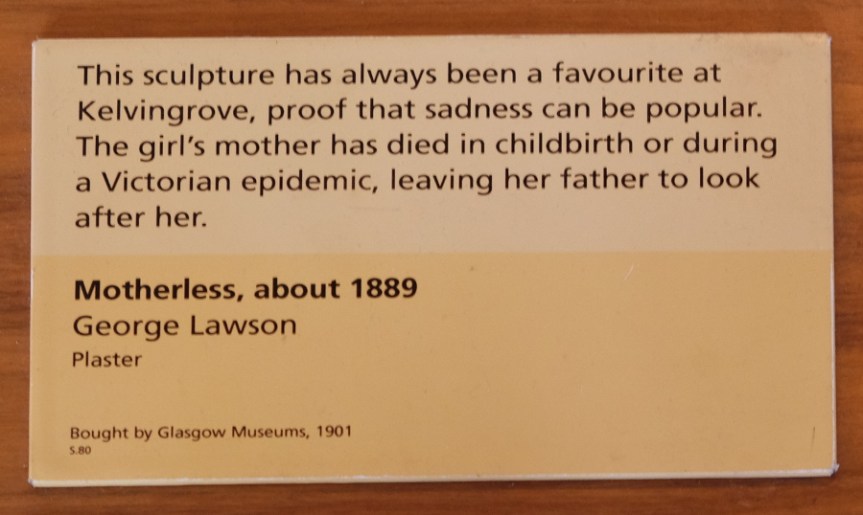 Place card for sculpture