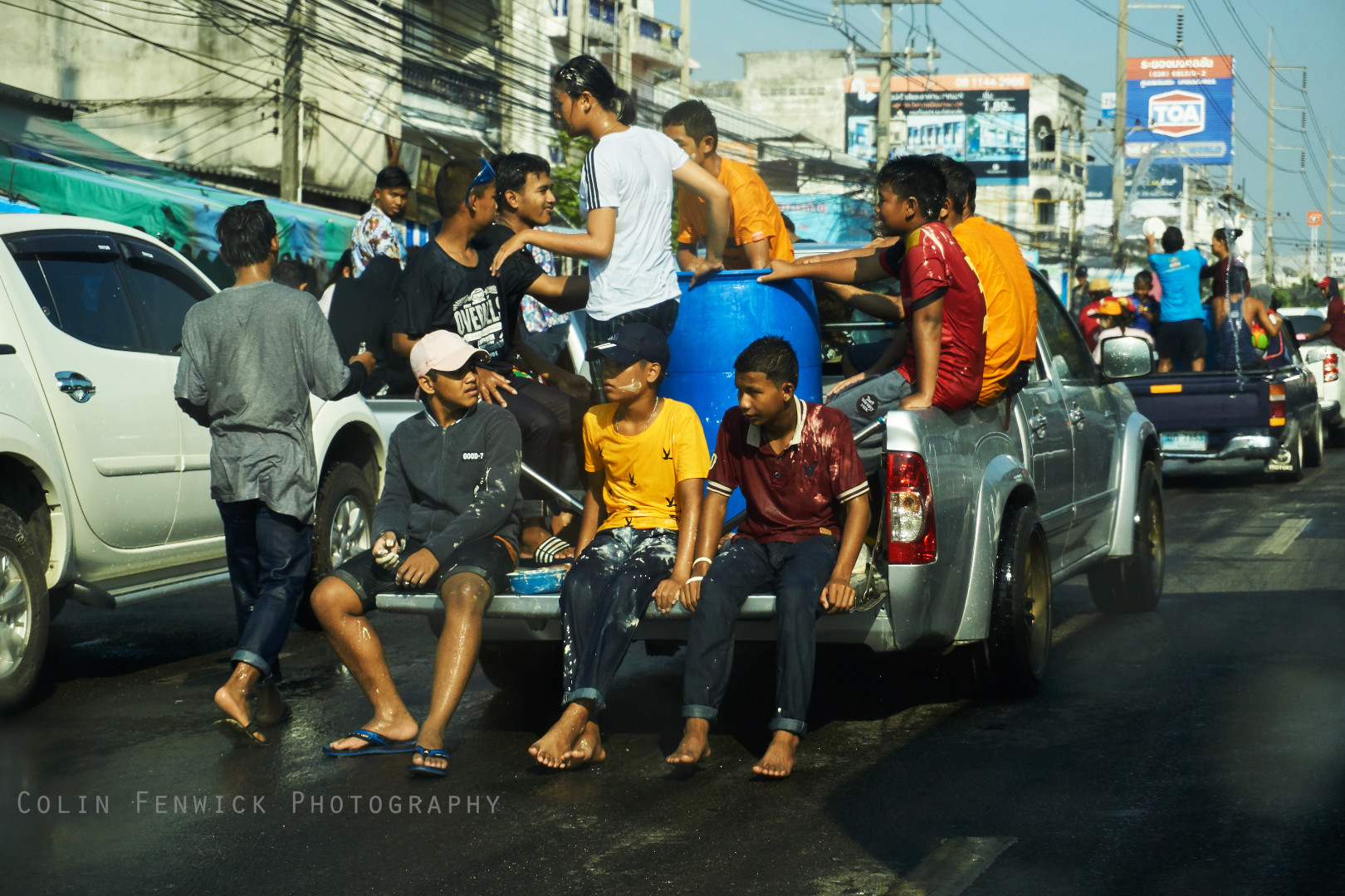 Songran festival in Rayong, Thailand