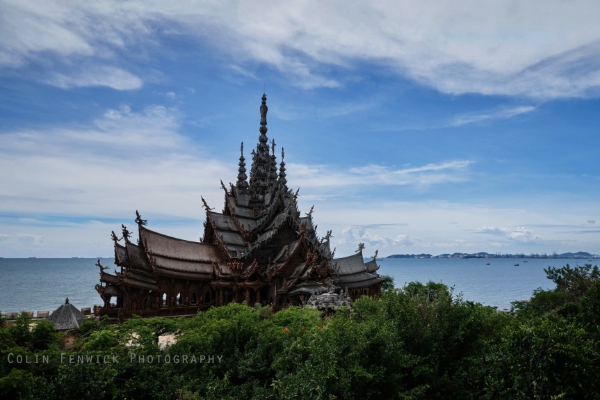 The Sanctuary of Truth by the sea in Pattaya, Thailand