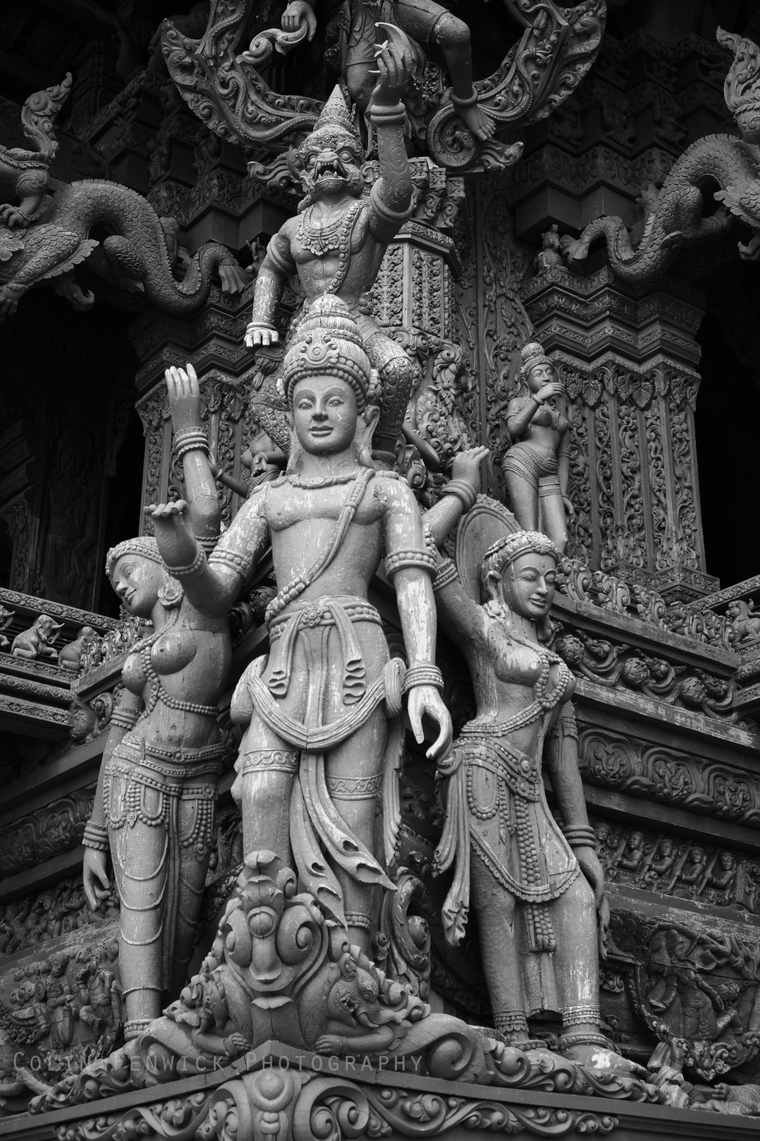 Wooden carvings on the Sanctuary of Truth, Pattaya