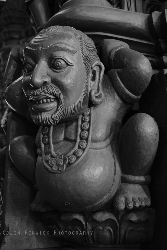 Carved wooden figure