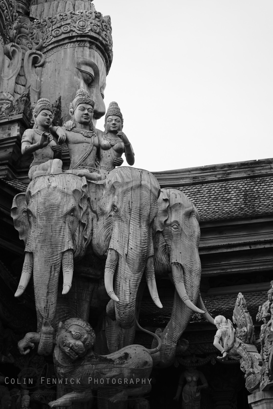 three headed elephant, sanctuary of truth