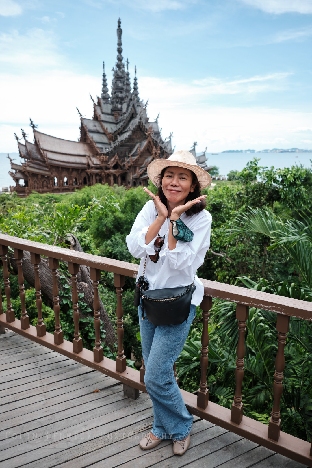 Woman at Sanctuary of Truth, Pattaya