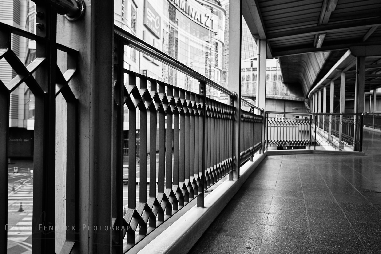 View of Terminal 21 Mall from the Asok Skybridge