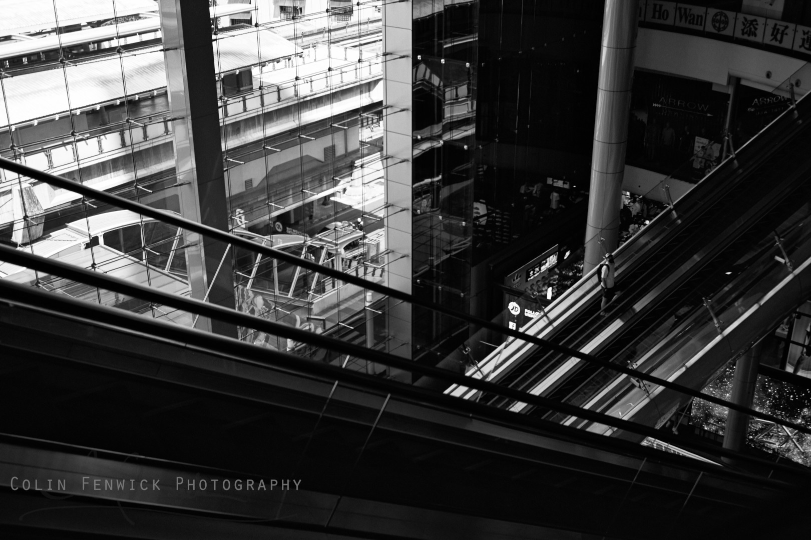 Escalators at Terminal 21 Shopping Mall
