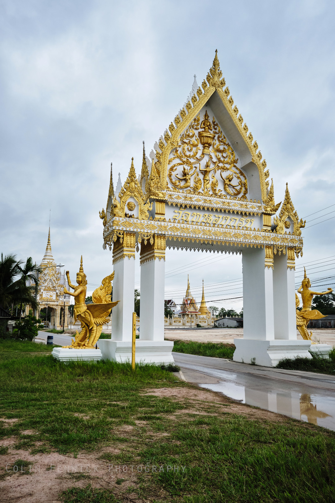 Entrance leading to Wat Nong Krap Rayong Thailand