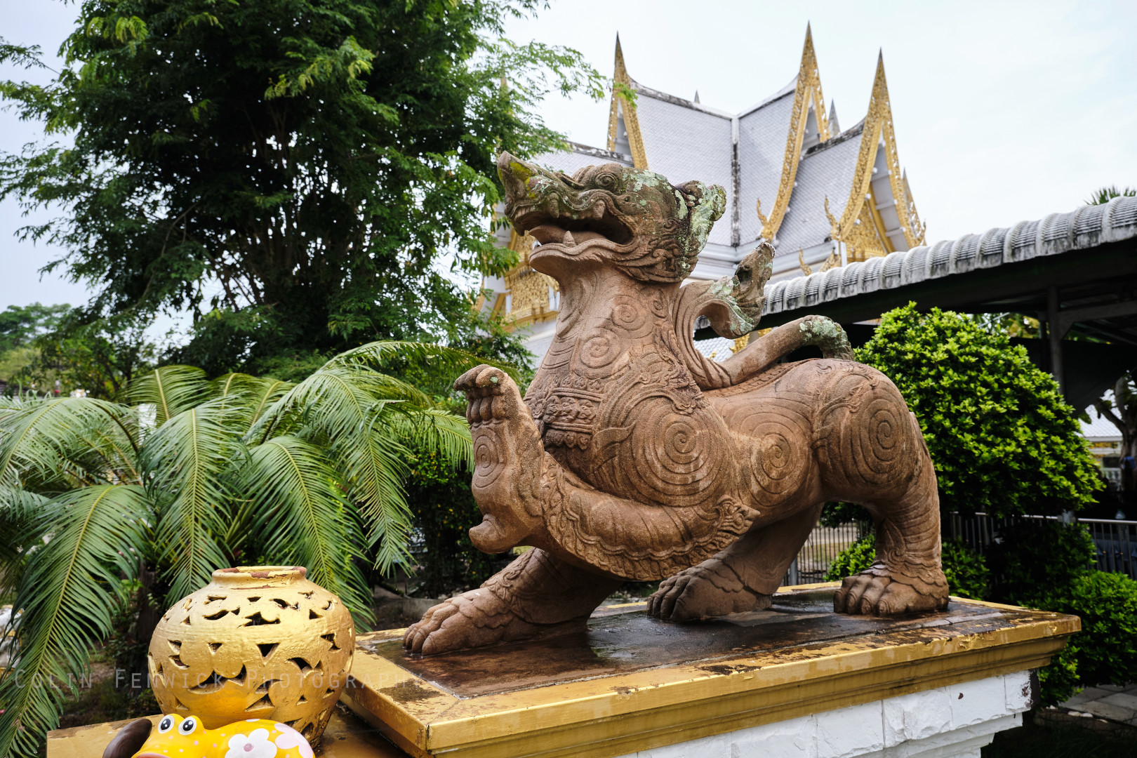 Pixiu statue at Wat Nong Krap