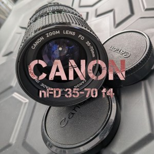 The Canon nFD 35-70mm f4 lens